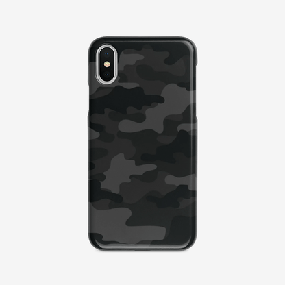 Camo Phone Case | iPhone | Black Camouflage