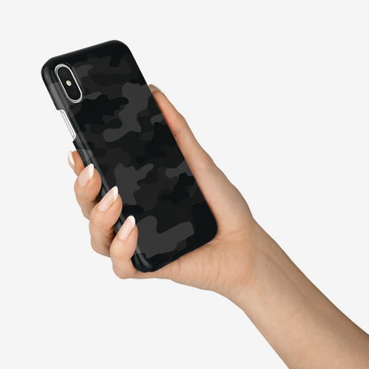 Camo Phone Case | iPhone | Black Camouflage