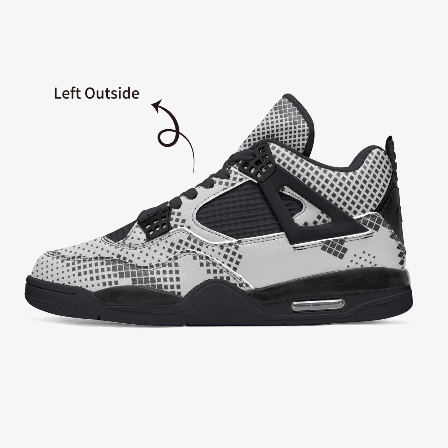 Camo Jordans AJ4 | Digital Gray Camouflage