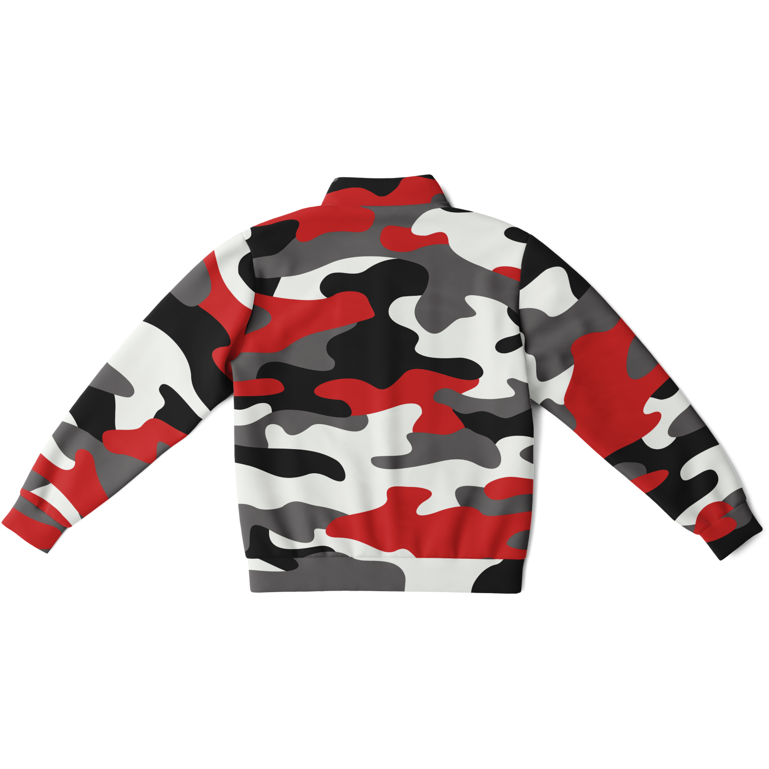 Shop Camo Track Jacket Red Black and White Camouflage