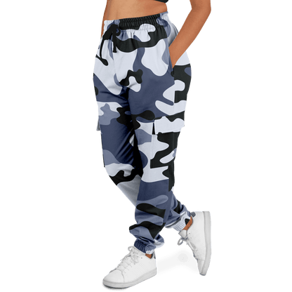 Camo Cargo Pants | Unisex | Light Blue Camouflage