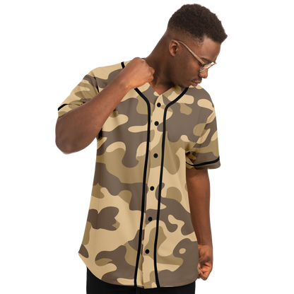 Camo Baseball Jersey | Khaki Camouflage