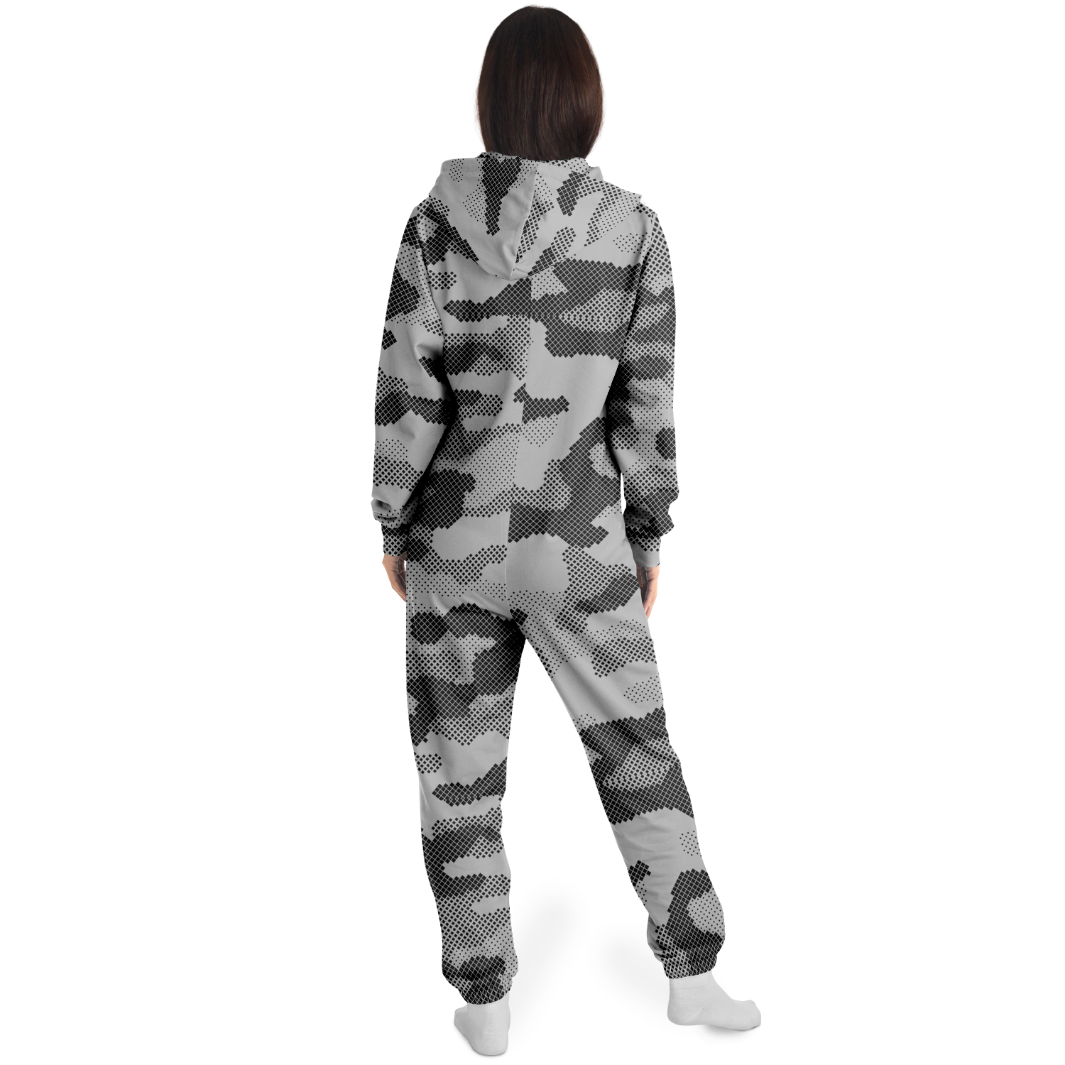 Camo Onesie | Digital Gray Camouflage