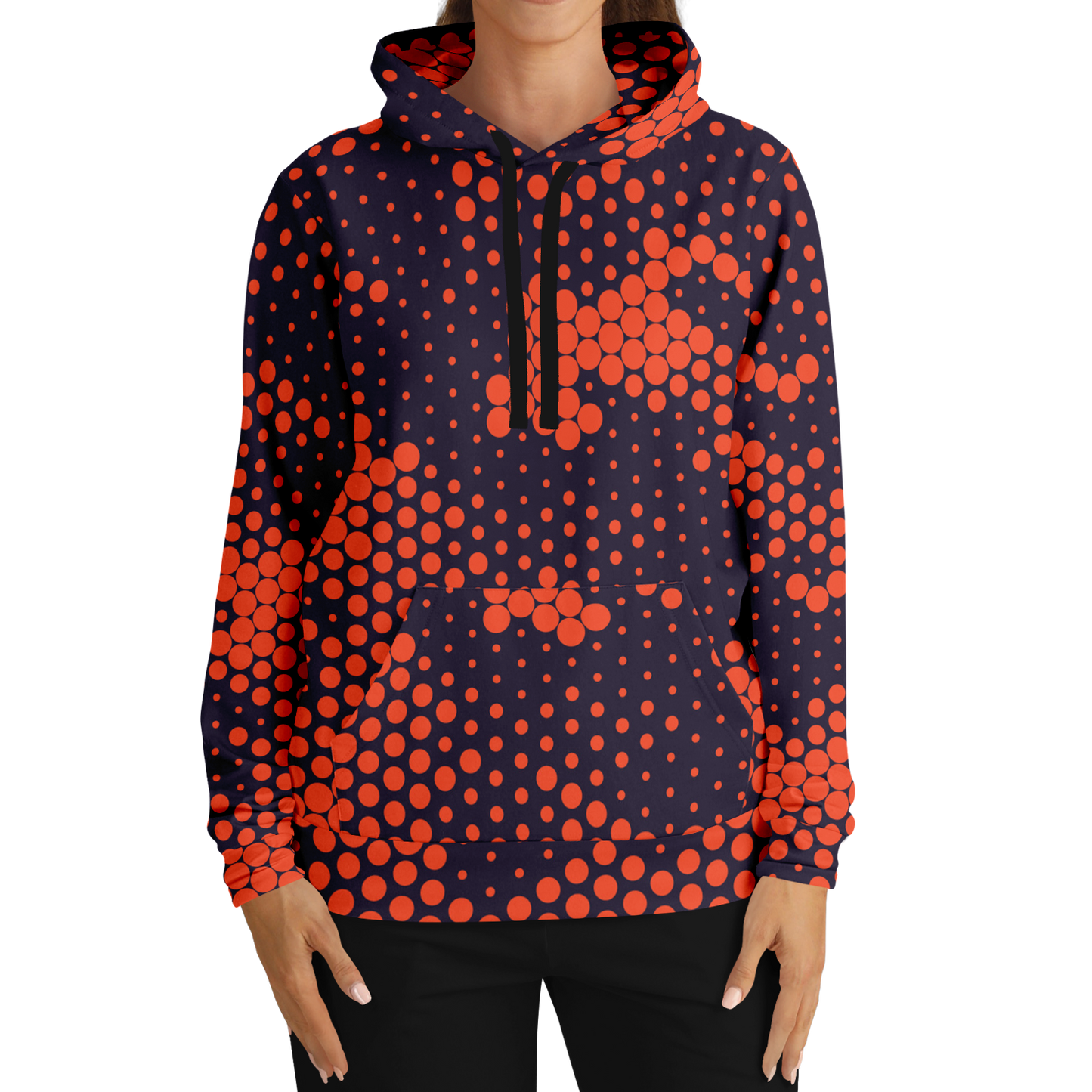 Camo Hoodie | Orange & Blue Digital Dotted Camouflage