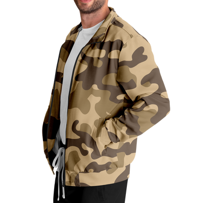 Camo Track Jacket | Khaki Camouflage