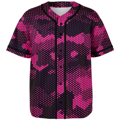 Camo Baseball Jersey | Pink Digital Camouflage