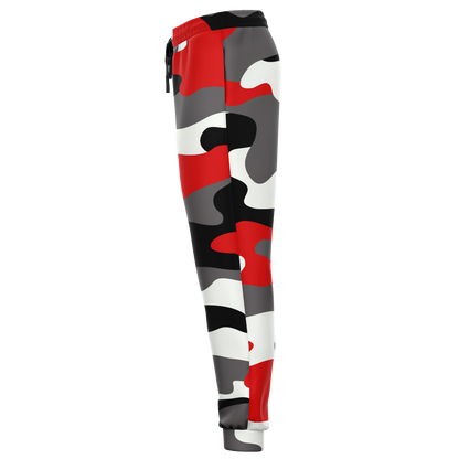 Camo Sweatpants | Unisex | Red, Black & White