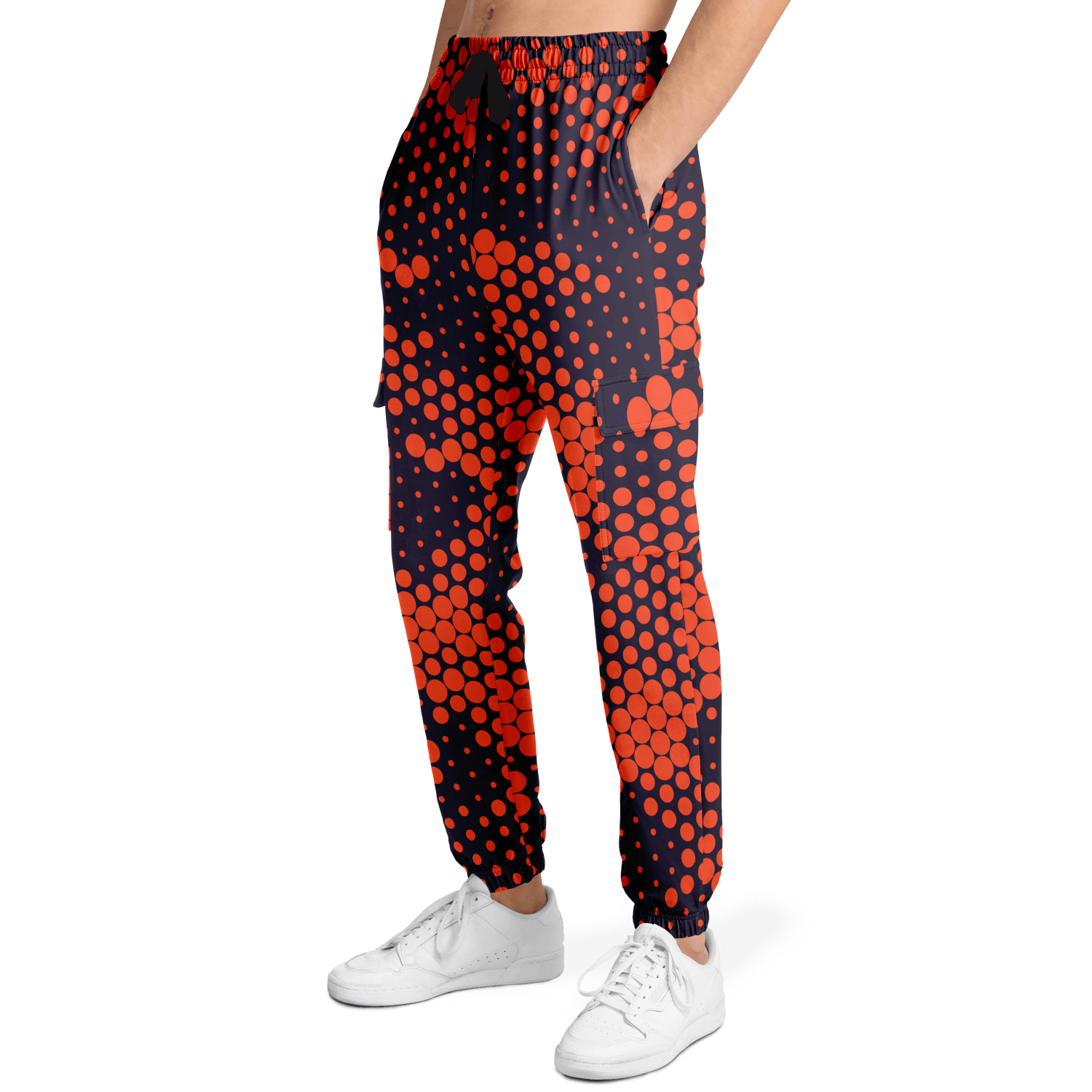 Camo Cargo Pants | Unisex | Orange & Blue Digital