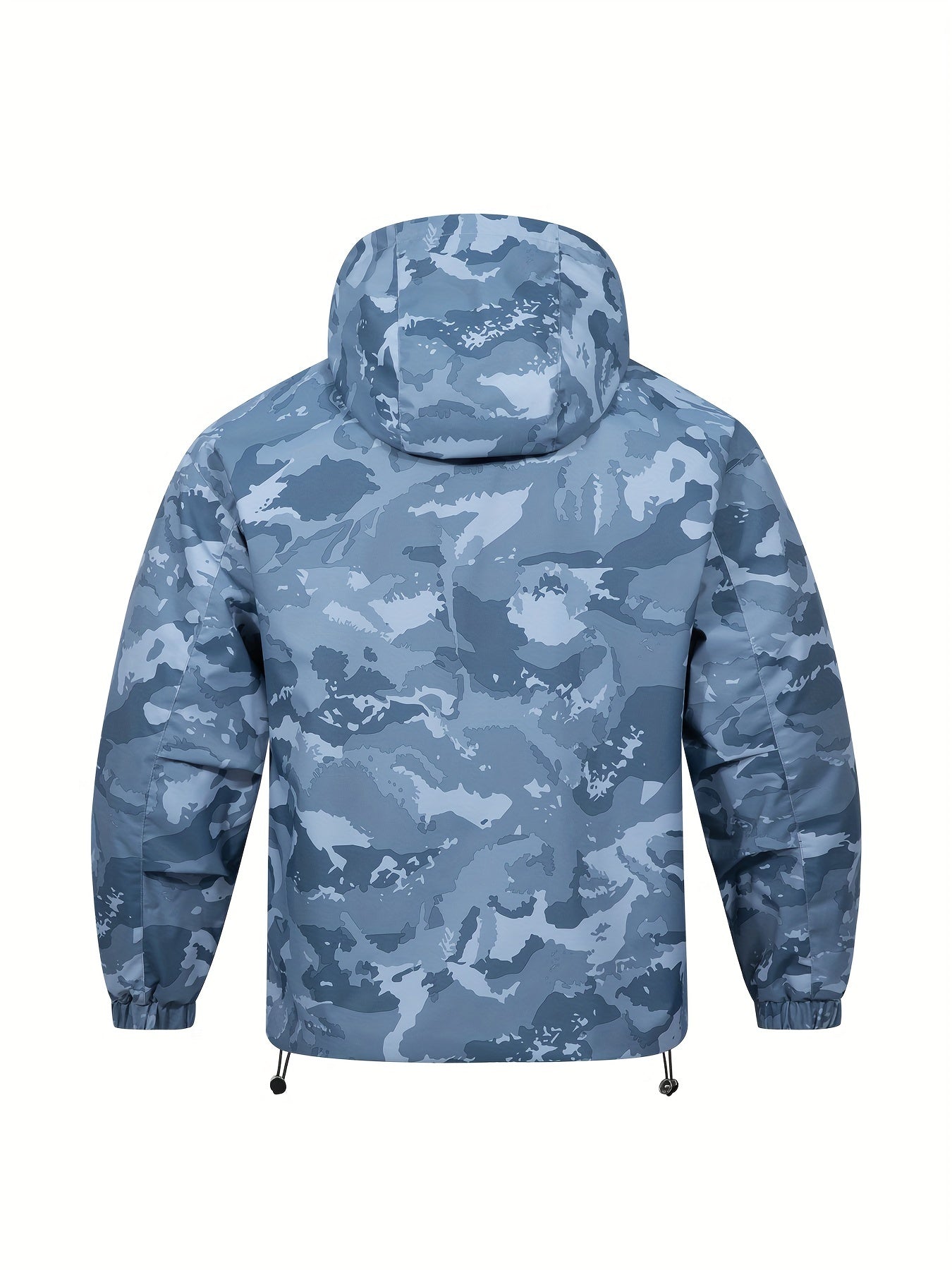 Men's Camouflage Hooded Zip Jacket: Multi-pocket, Loose Fit