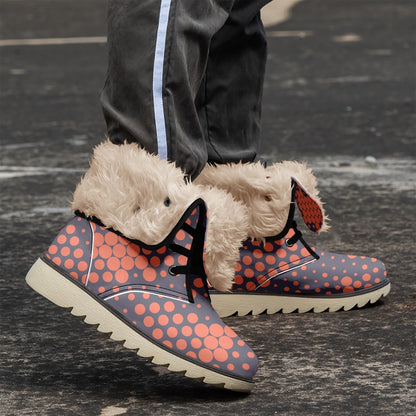 Camo Boots | Orange & Blue Digital Cotton-Pad Fur Lining