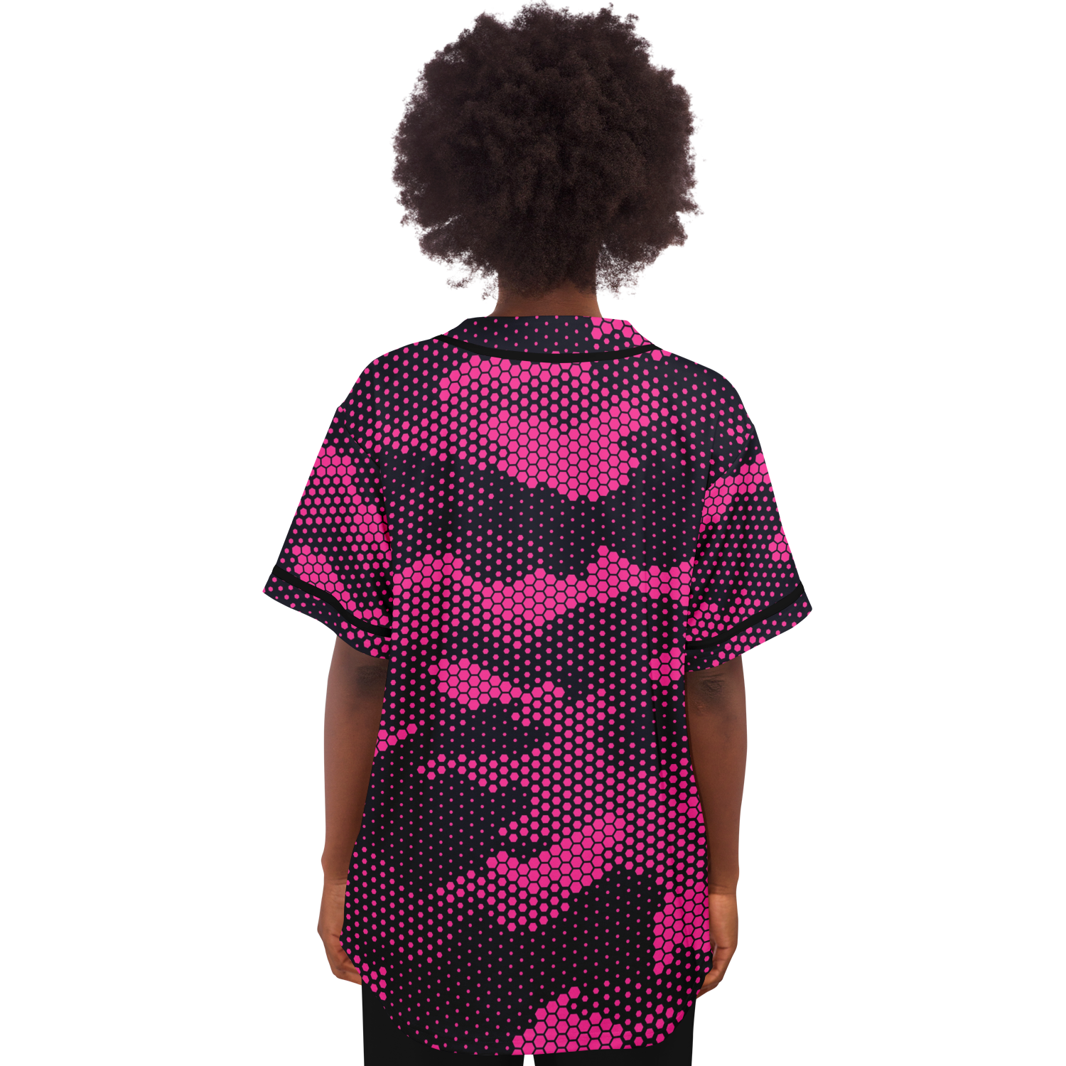 Camo Baseball Jersey | Pink Digital Camouflage