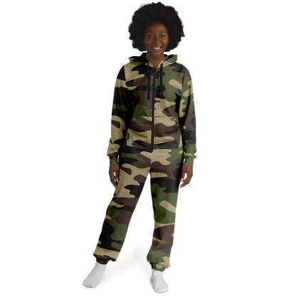 Camo Onesie | Classic Green Camouflage