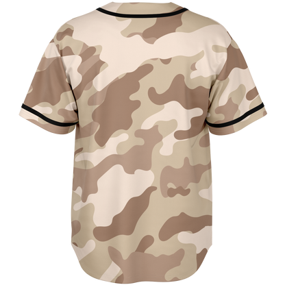 Camo Baseball Jersey | Brown Desert Camouflage