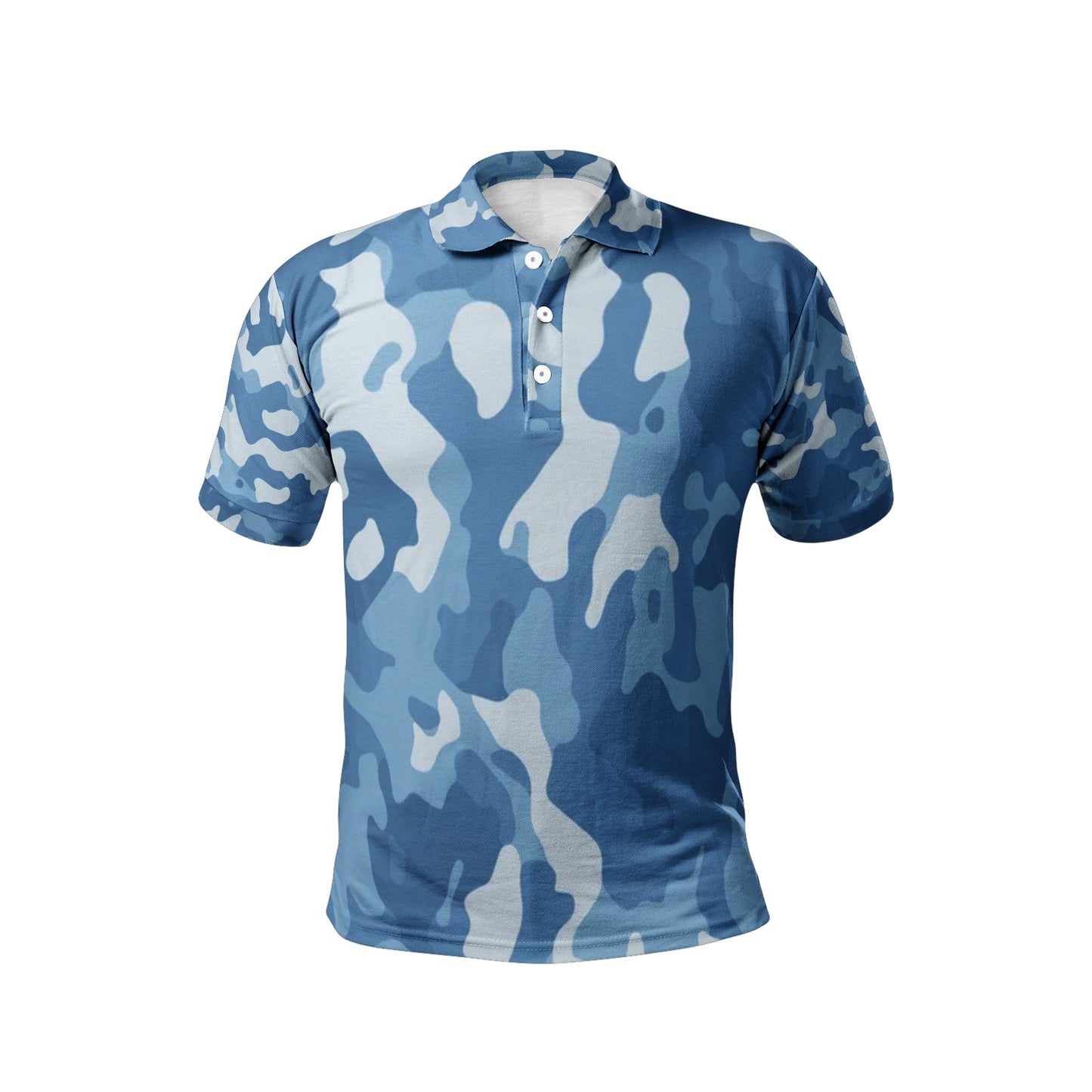 Blue Camo Golf Shirt | Military Inspired