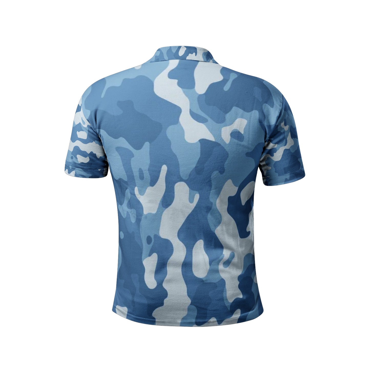 Blue Camo Golf Shirt | Military Inspired