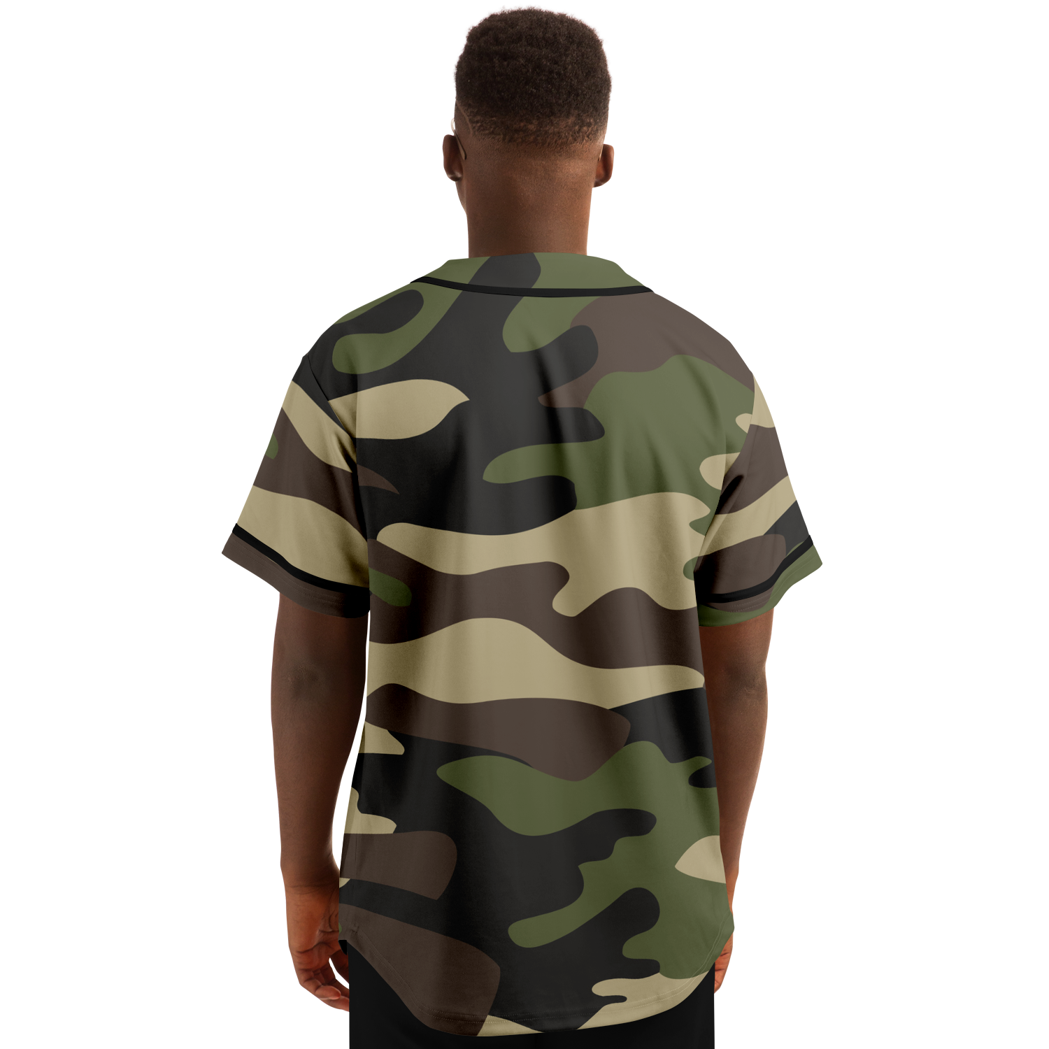 Camo Baseball Jersey | Classic Green Camouflage