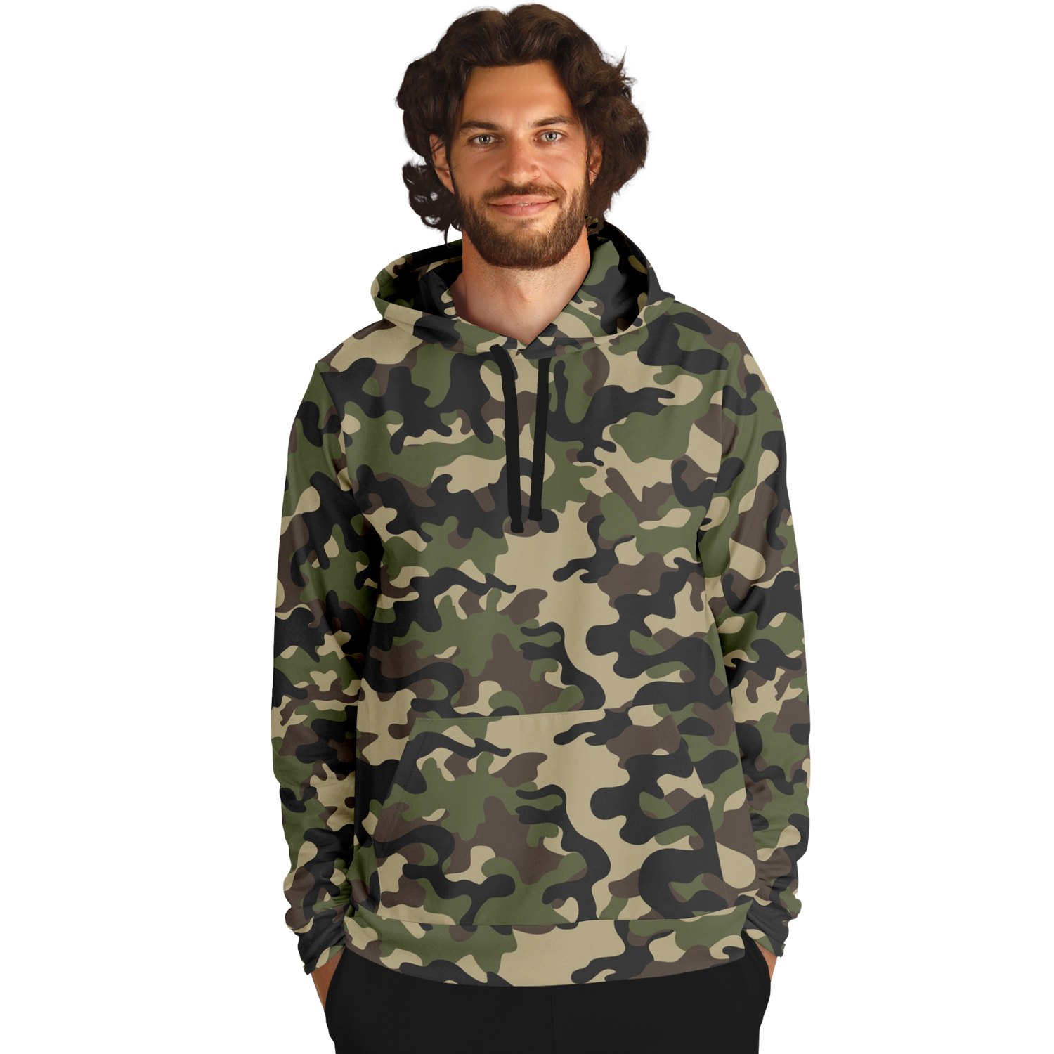 Brown Camo Hoodie | Classic Military Camouflage