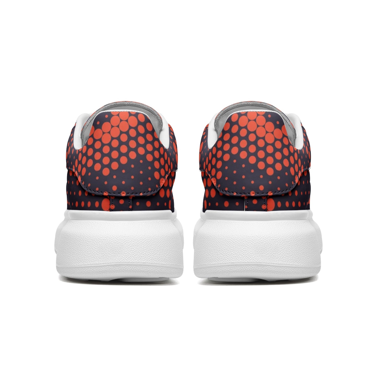 Oversized McQueen Sneakers | Orange Blue Digital Camouflage