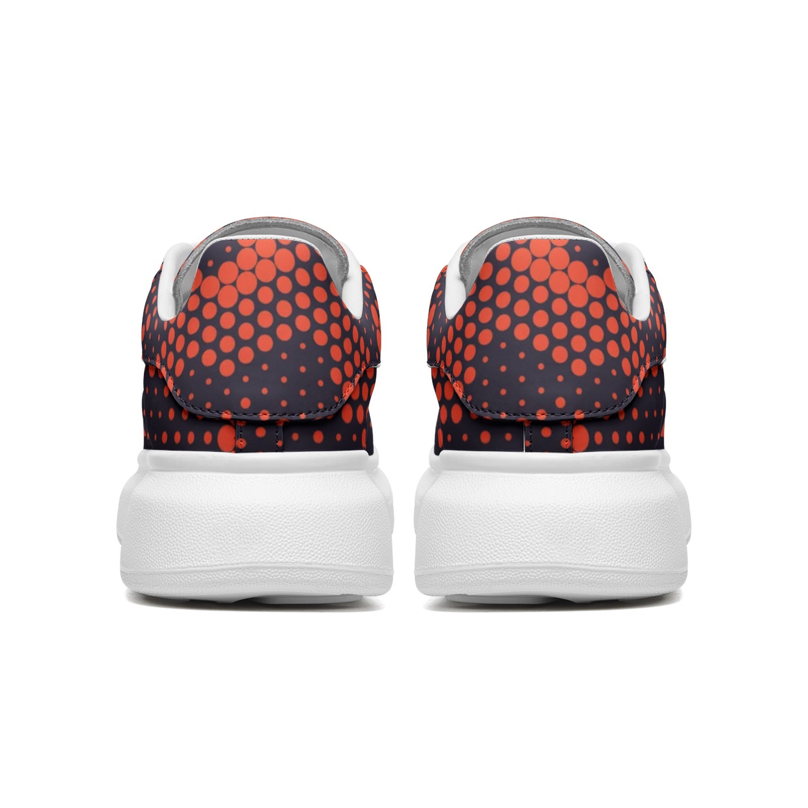 Oversized McQueen Sneakers | Orange Blue Digital Camouflage