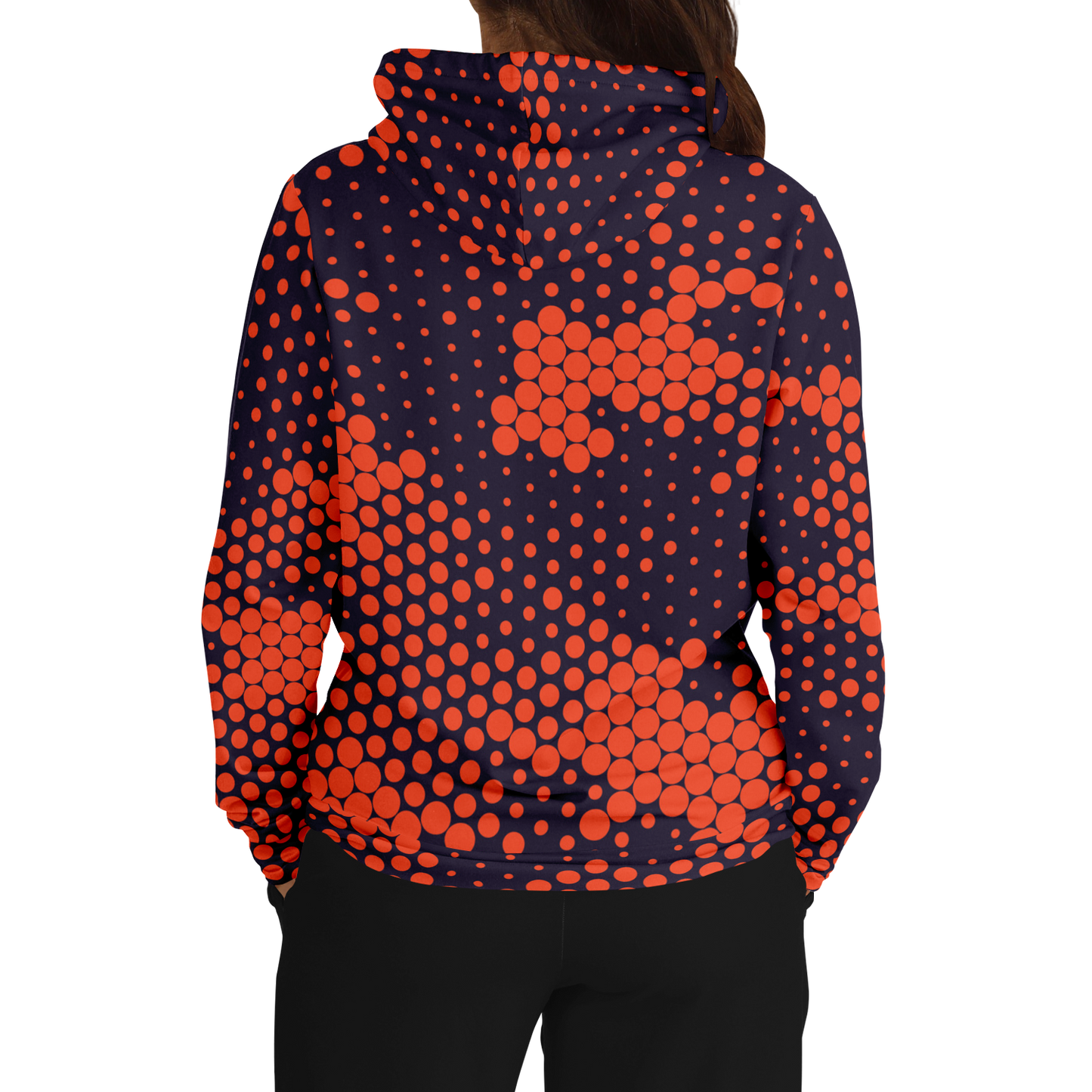 Camo Hoodie | Orange & Blue Digital Dotted Camouflage