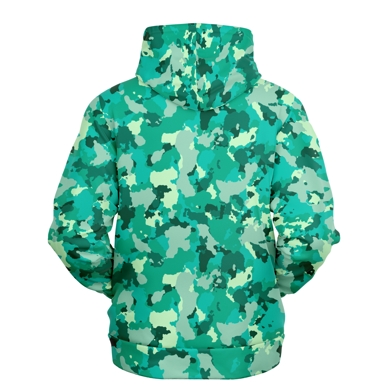 Cyan Green Camo Hoodie | Military Camouflage