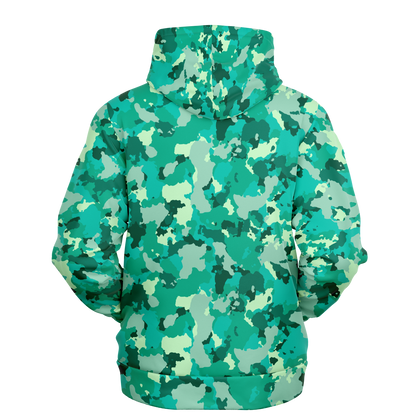 Cyan Green Camo Hoodie | Military Camouflage