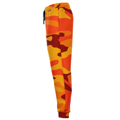 Camo Joggers | Unisex | Orange & Red