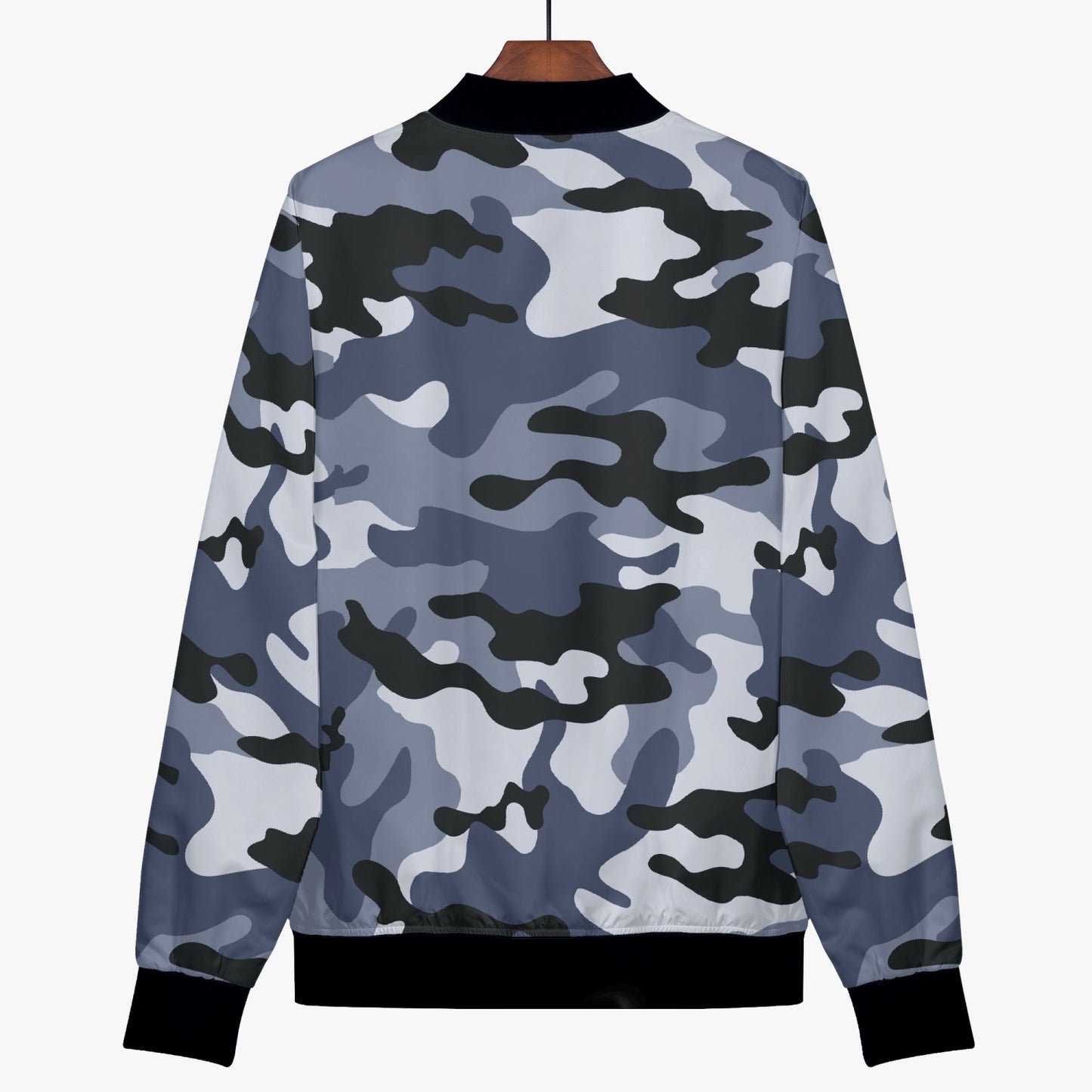 Women's Camo Bomber Jacket | Light Blue Camouflage