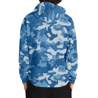 Military Blue Camo Hoodie | Modern Army-Inspired Pattern