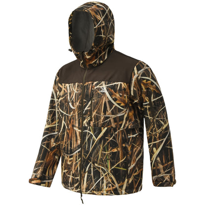 Men's Camo Jacket | Dark Brown | Hooded Outdoor Gear