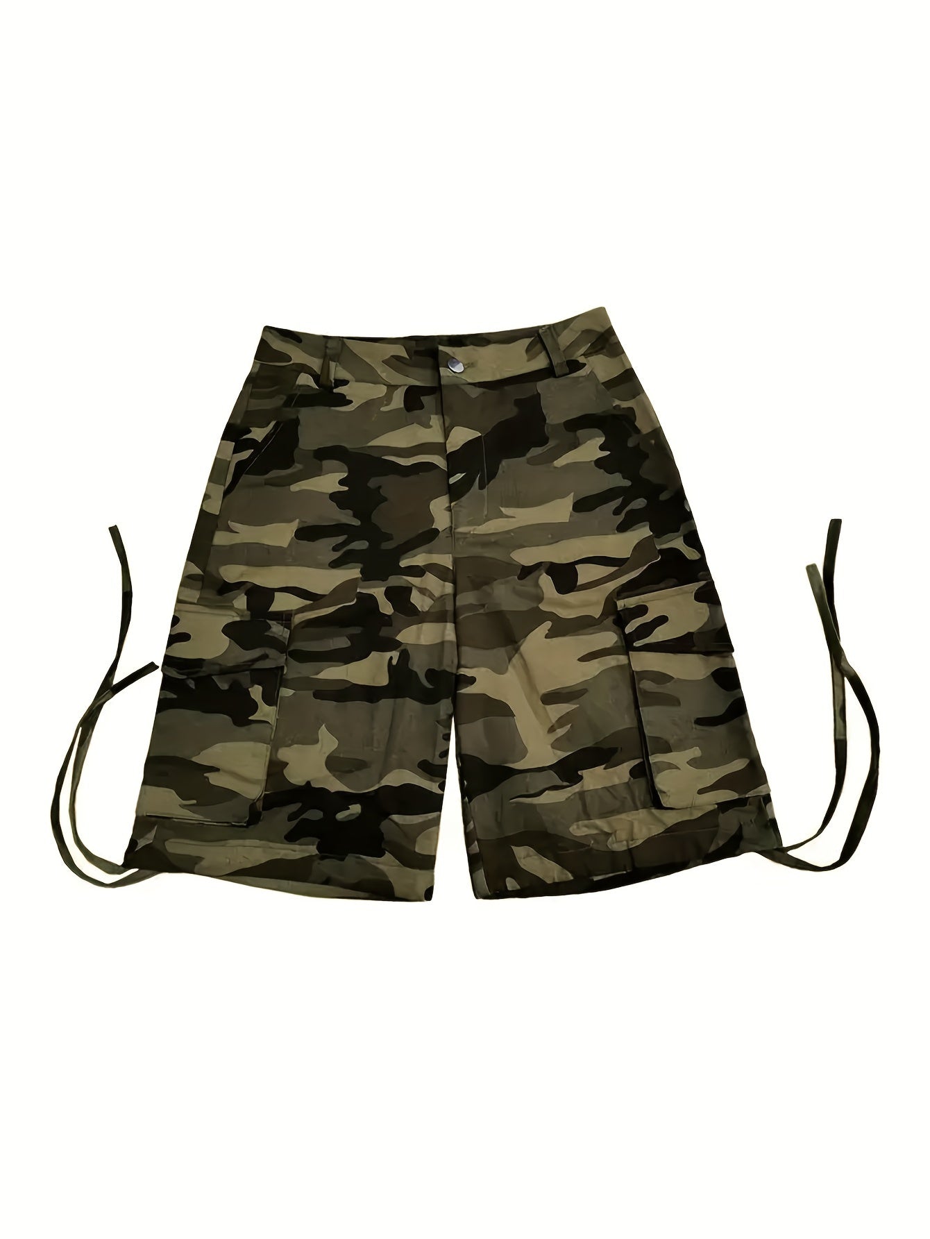 Camo Print Bermuda Denim Shorts for Women | Boot Cut DK1210