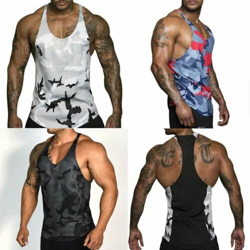 Bodybuilding Camo Sleeveless Tank Top