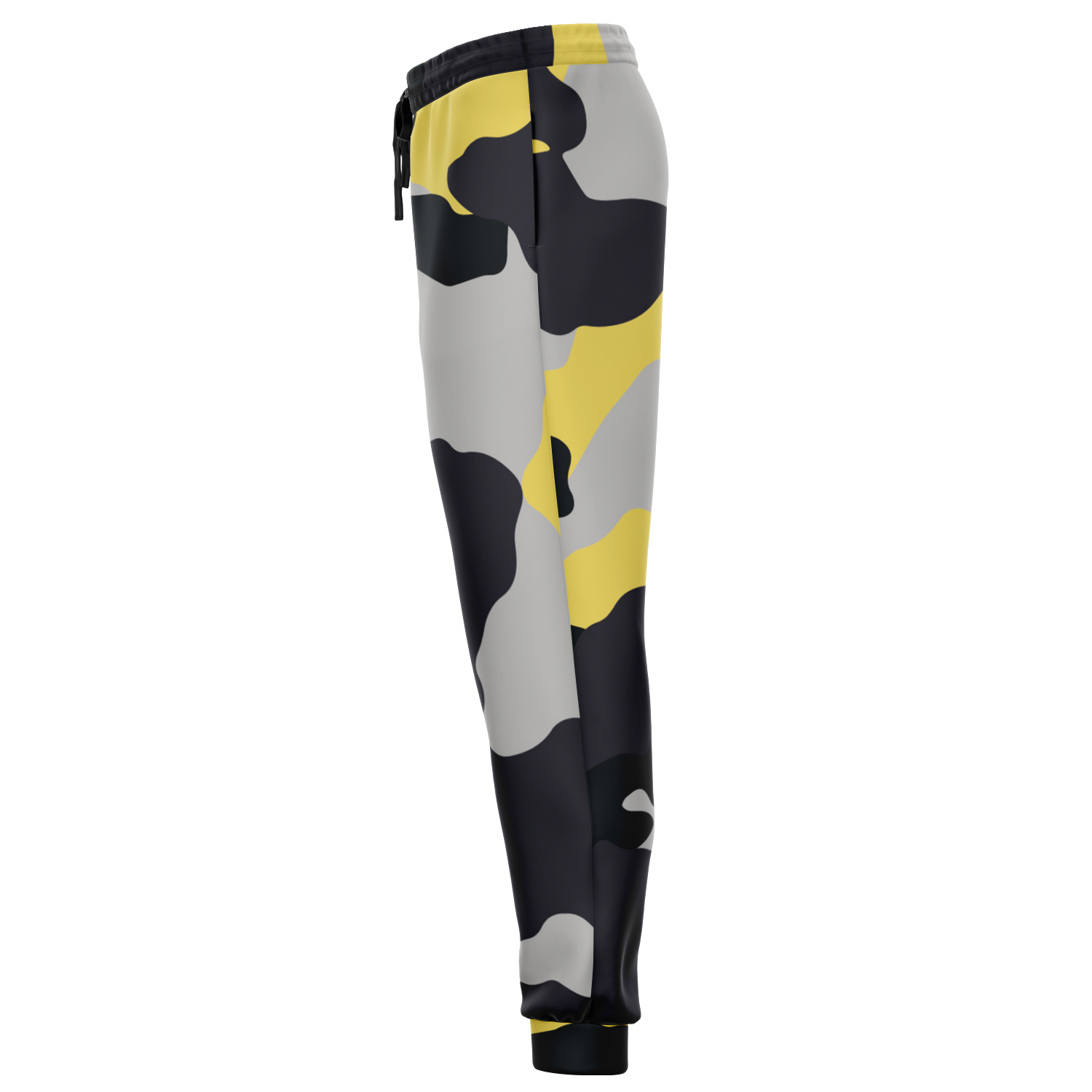 Camo Joggers | Unisex | Yellow, Black & Silver Camouflage