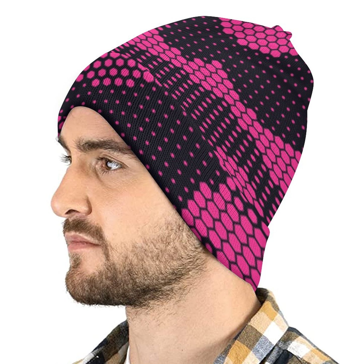 Camo Beanie | Pink Digital Camouflage