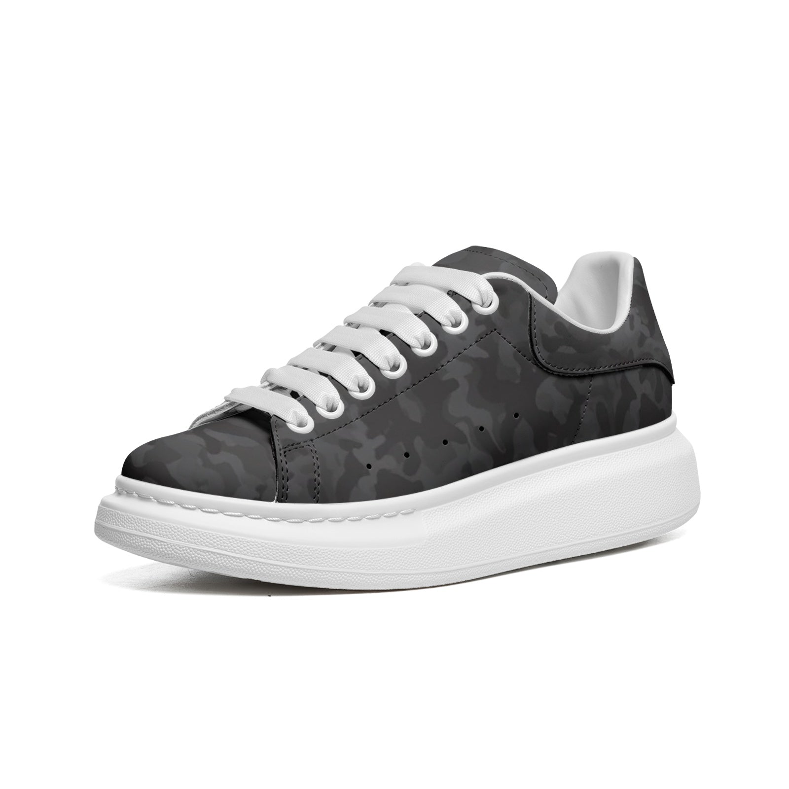 Oversized McQueen Sneakers | Black Army Camouflage