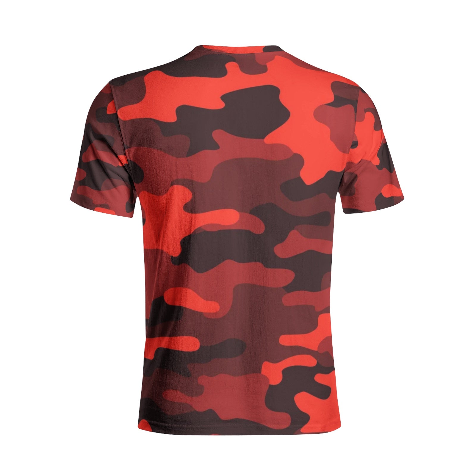 Camo T-shirt | Cotton | Unisex | Scarlet Red and Black