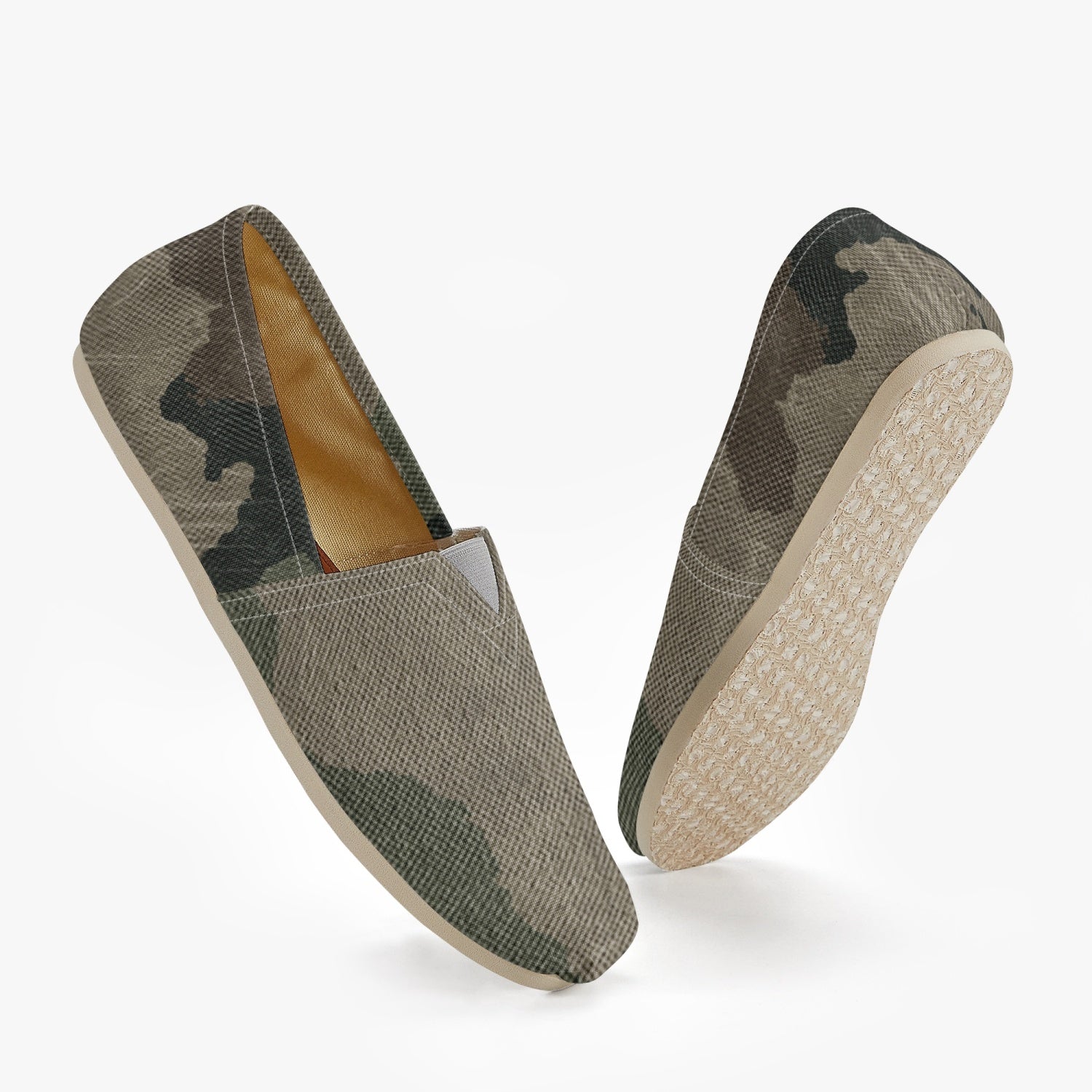 Camo Toms | Dirty Brown Camouflage Canvas Shoes