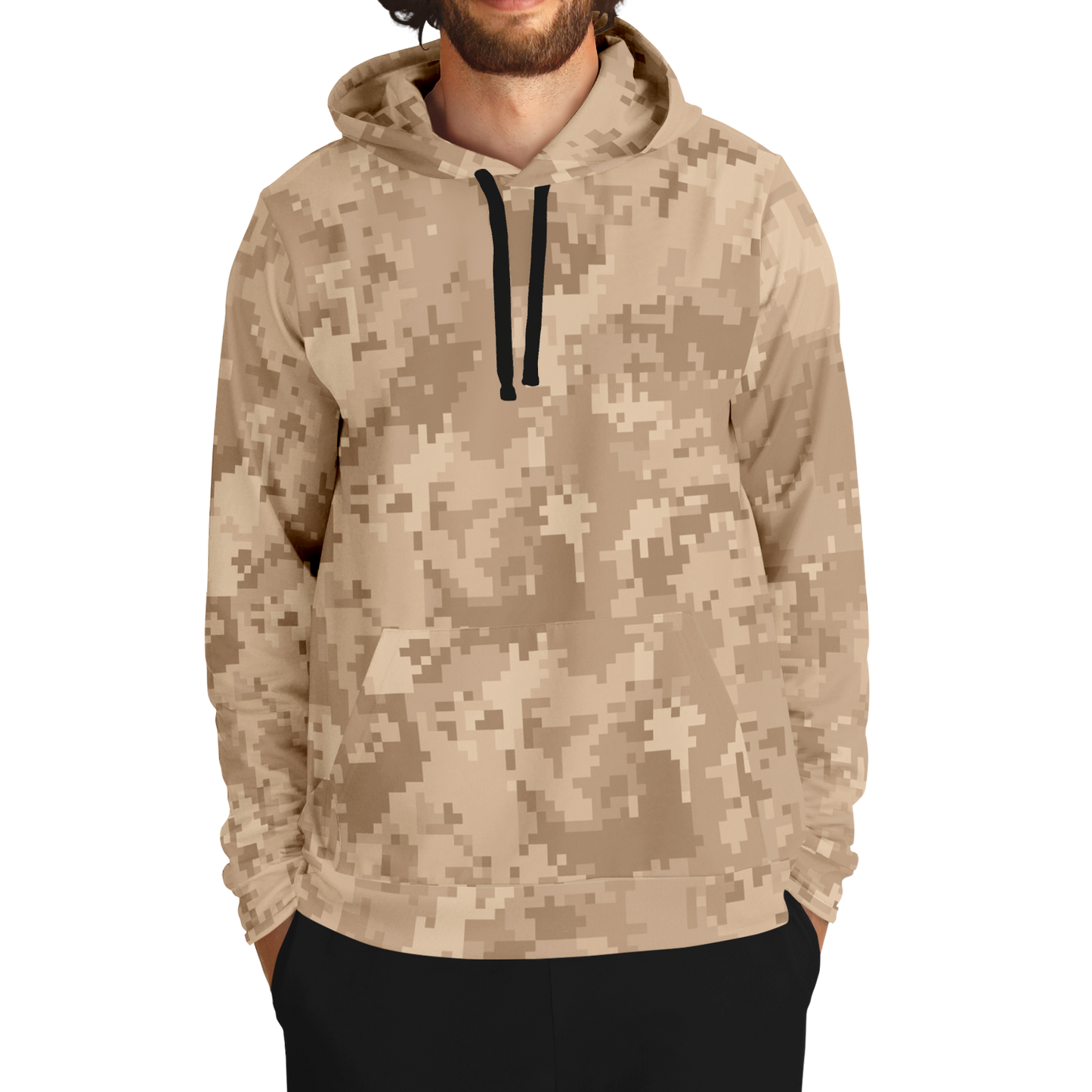 Brown Camo Hoodie | Pixel Digital Camouflage