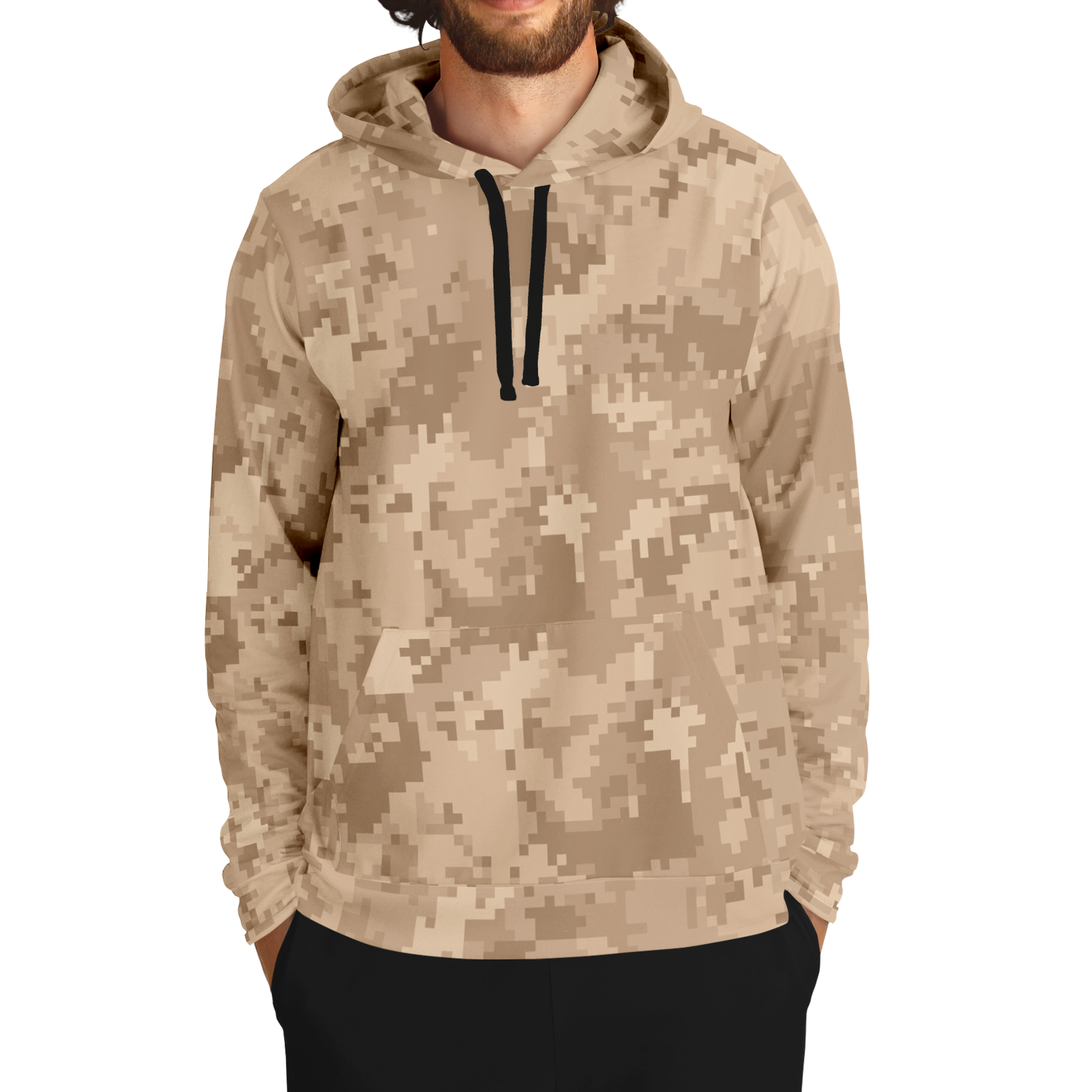 Brown Camo Hoodie | Pixel Digital Camouflage