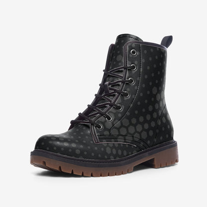 Black Camo Boots | Lightweight Leather | Stylish Hive