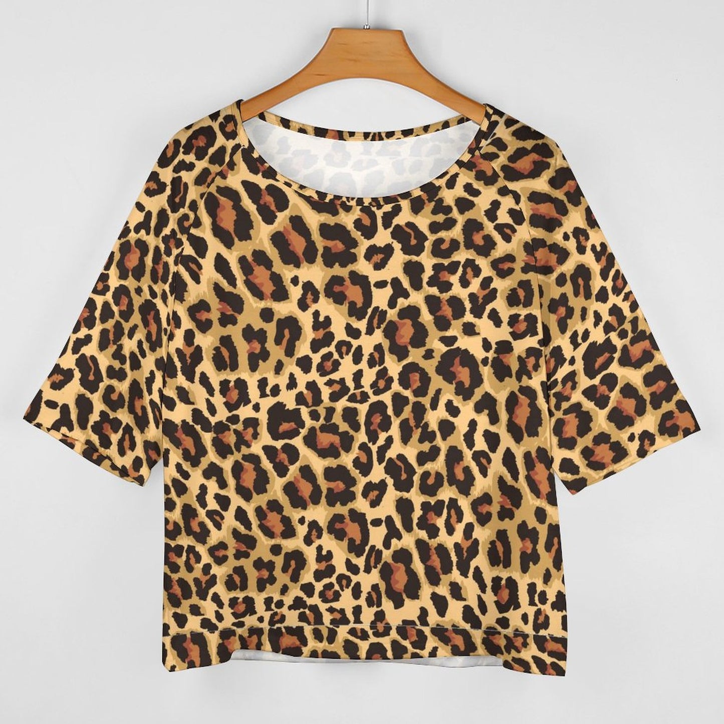 Off The Shoulder Top | Classic Brown Leopard Print