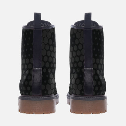 Black Camo Boots | Lightweight Leather | Stylish Hive