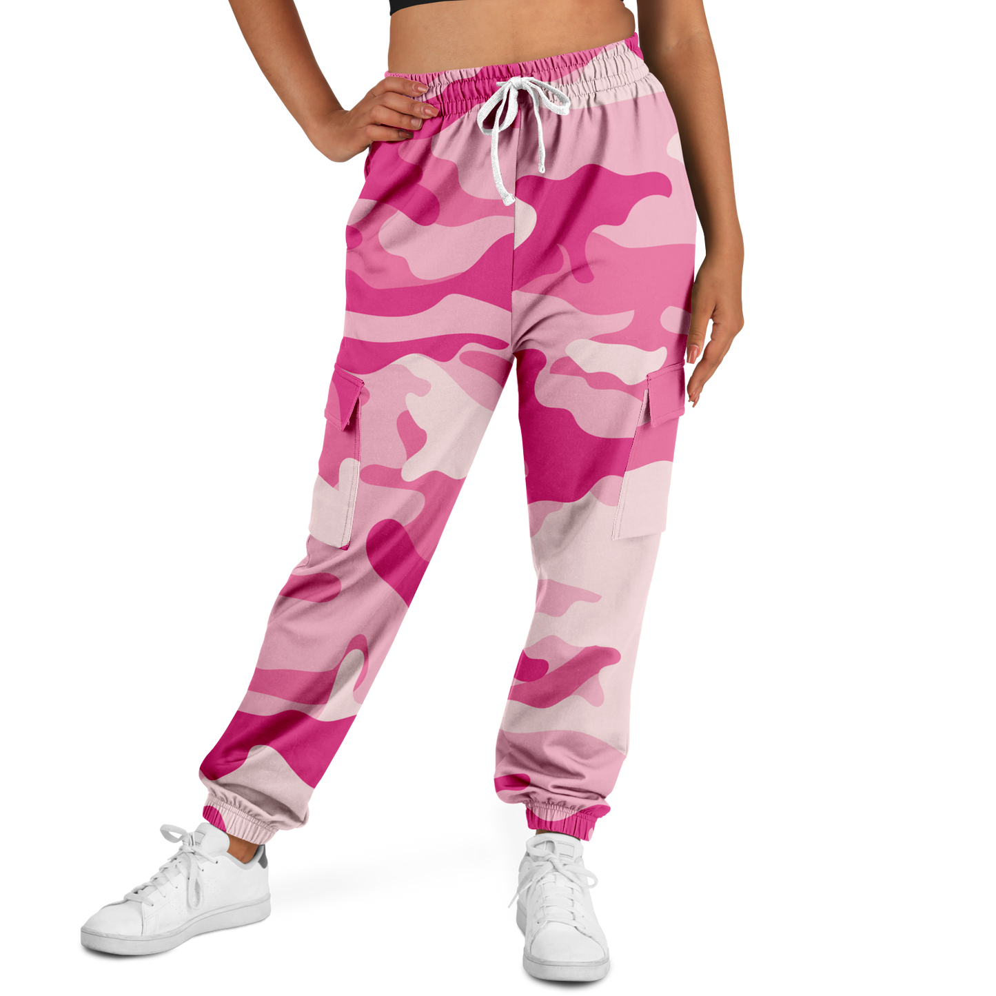 Camo Cargo Pants | Unisex | Lavender Pink Camouflage