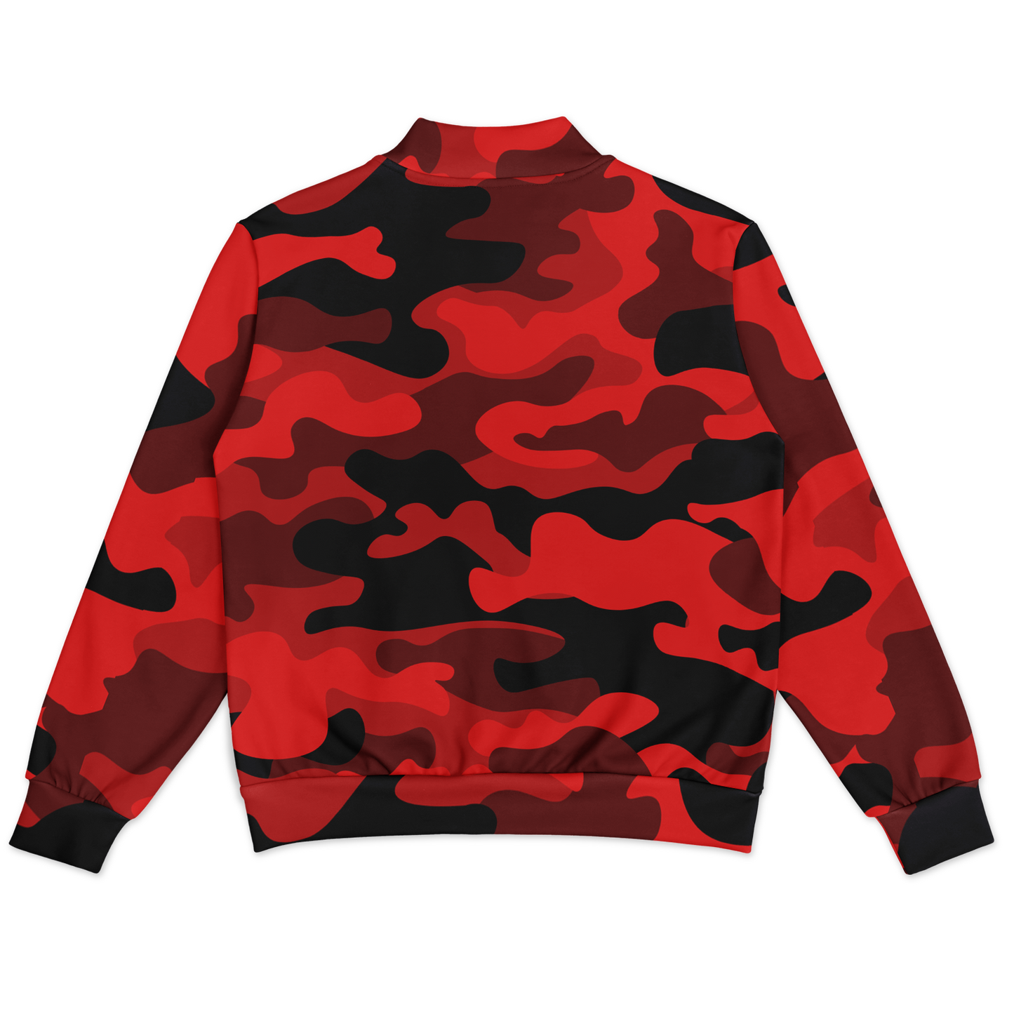 Red Camo Baseball Jacket | Unisex, Premium, Heavyweight Coat