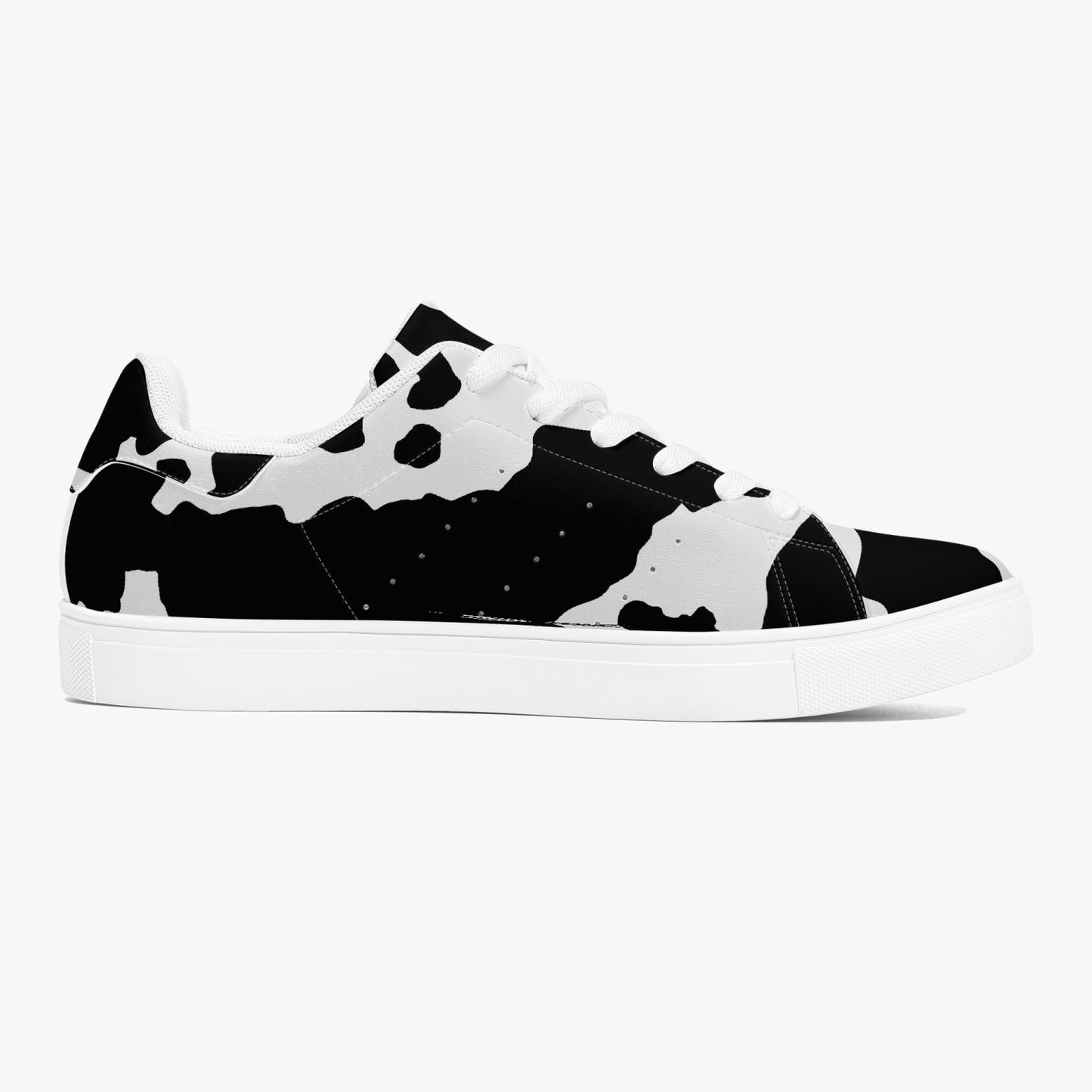 Camo Sneakers | Classic Low-Top Leather | Black & White