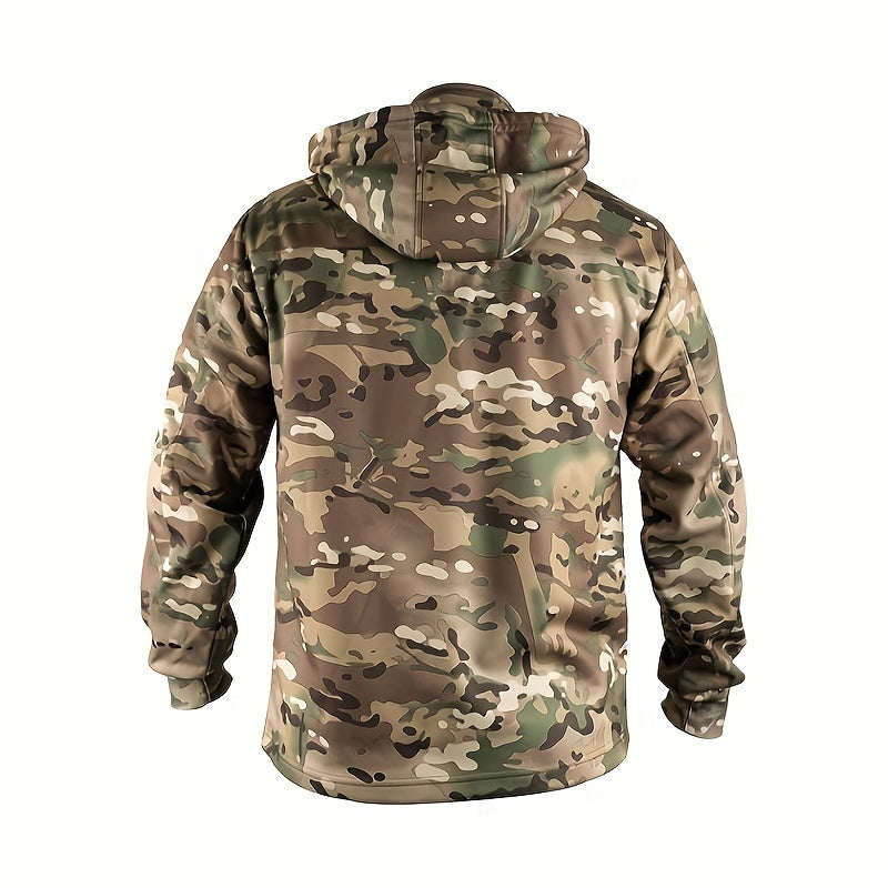 Hunting Pullover Hoodie | Men's Camo Wool Lining for Warmth