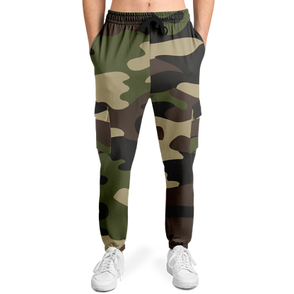 Camo Cargo Pants | Unisex | Classic Green Camouflage