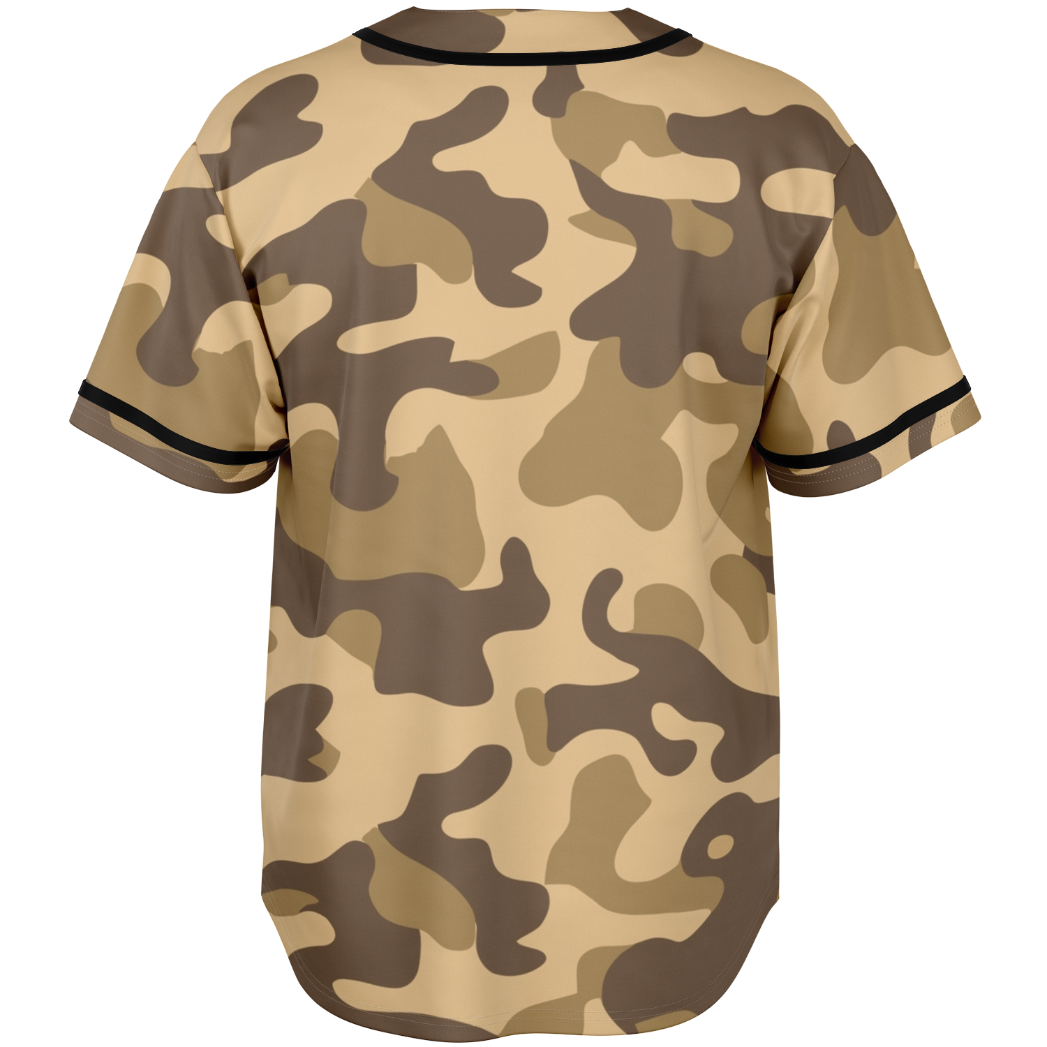 Camo Baseball Jersey | Khaki Camouflage