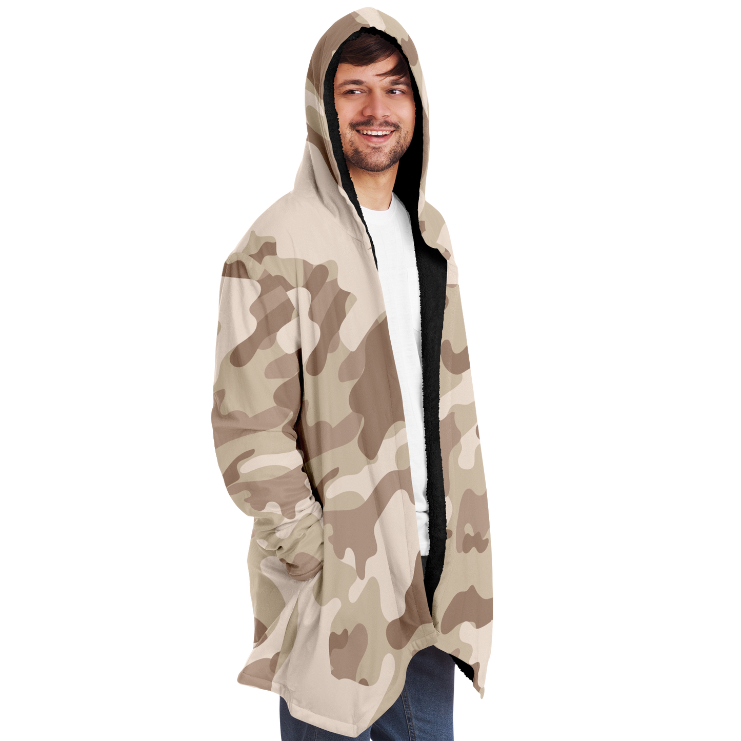 Camo Cloak | Desert Brown Camouflage | Microfleece