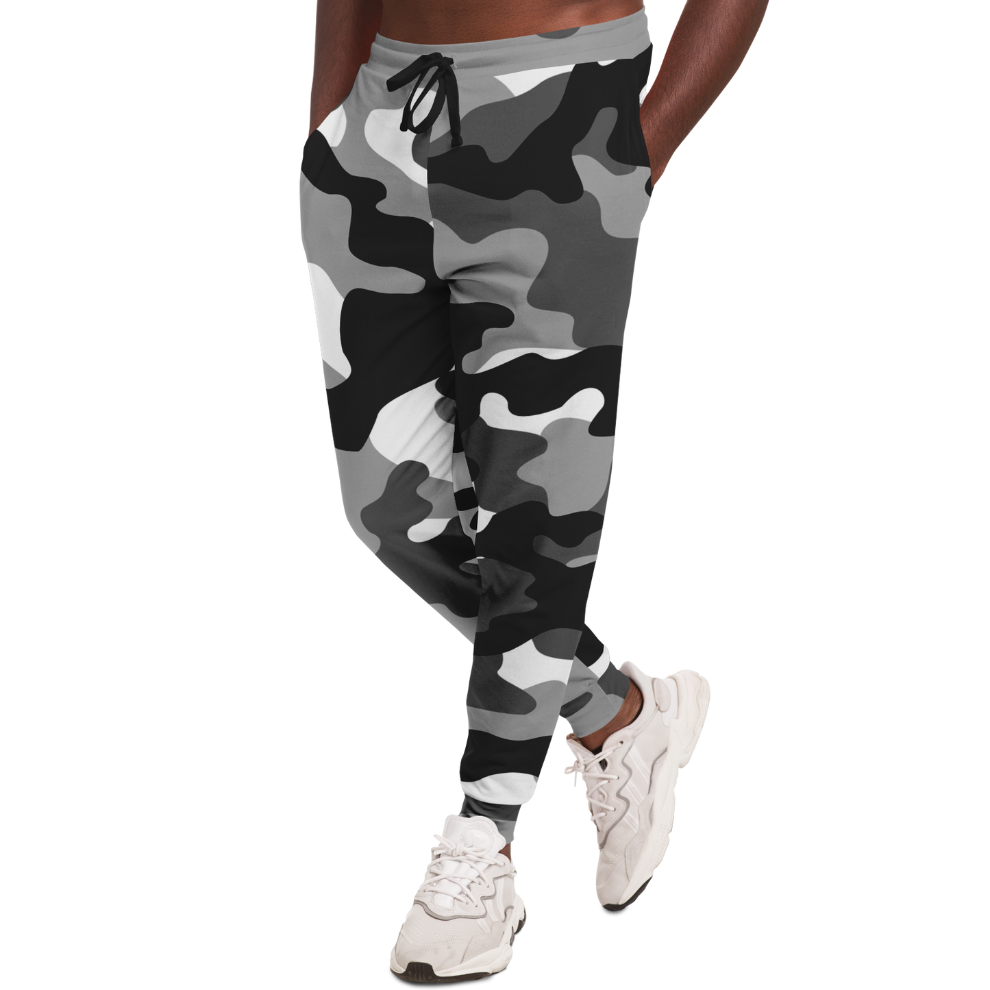 Camo Joggers | Unisex | Black, White & Gray